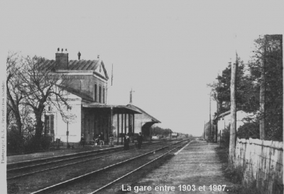 La gare entre 1903 et 1907