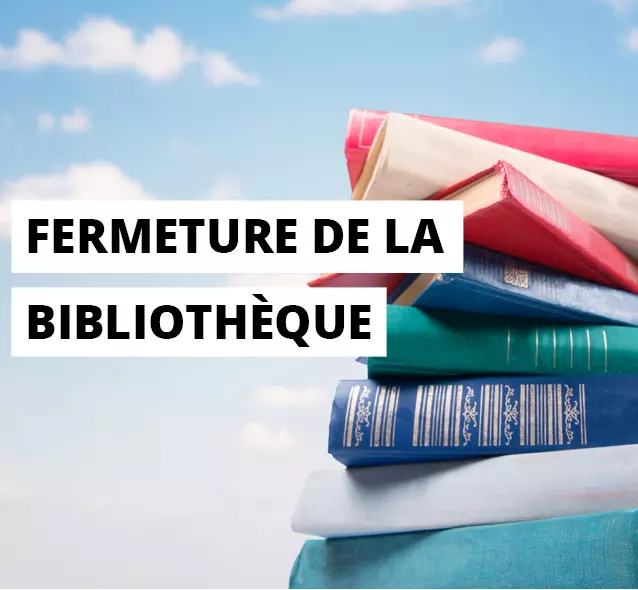 La bibliothèque  sera exceptionnellement fermée le samedi 4 avril