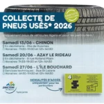 Collecte de pneus usés 2026