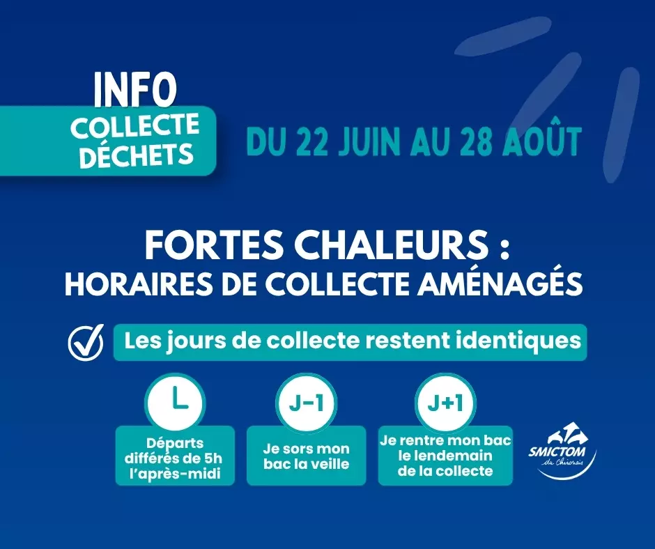 Horaires d&rsquo;été Collectes SMICTOM