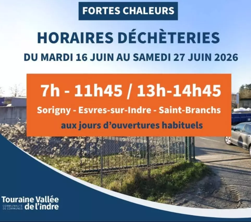 🌡️𝐃𝐄𝐂𝐇𝐄𝐓𝐄𝐑𝐈𝐄𝐒 𝐂𝐂𝐓𝐕𝐈 Horaires Fortes chaleurs