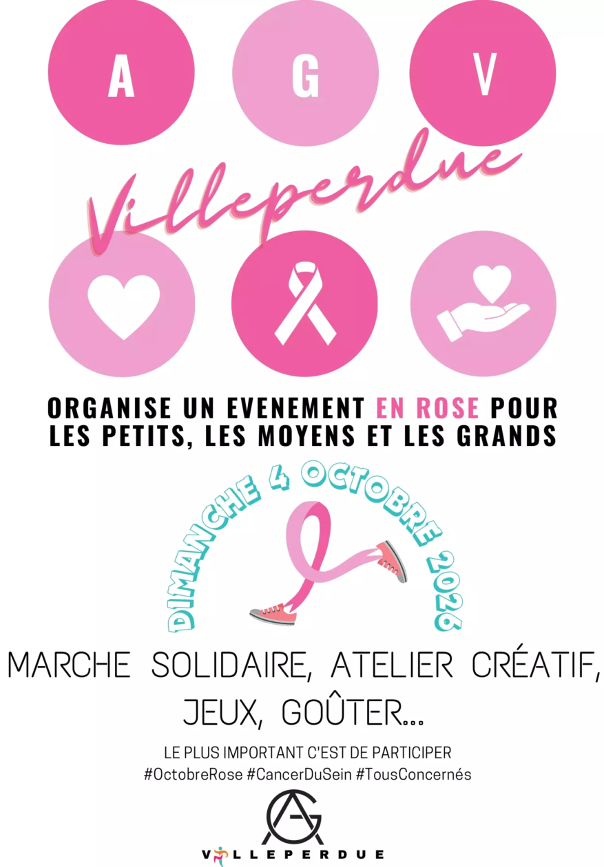 TOUS EN ROSE évènement de l&rsquo;association de Gym de Villeperdue
