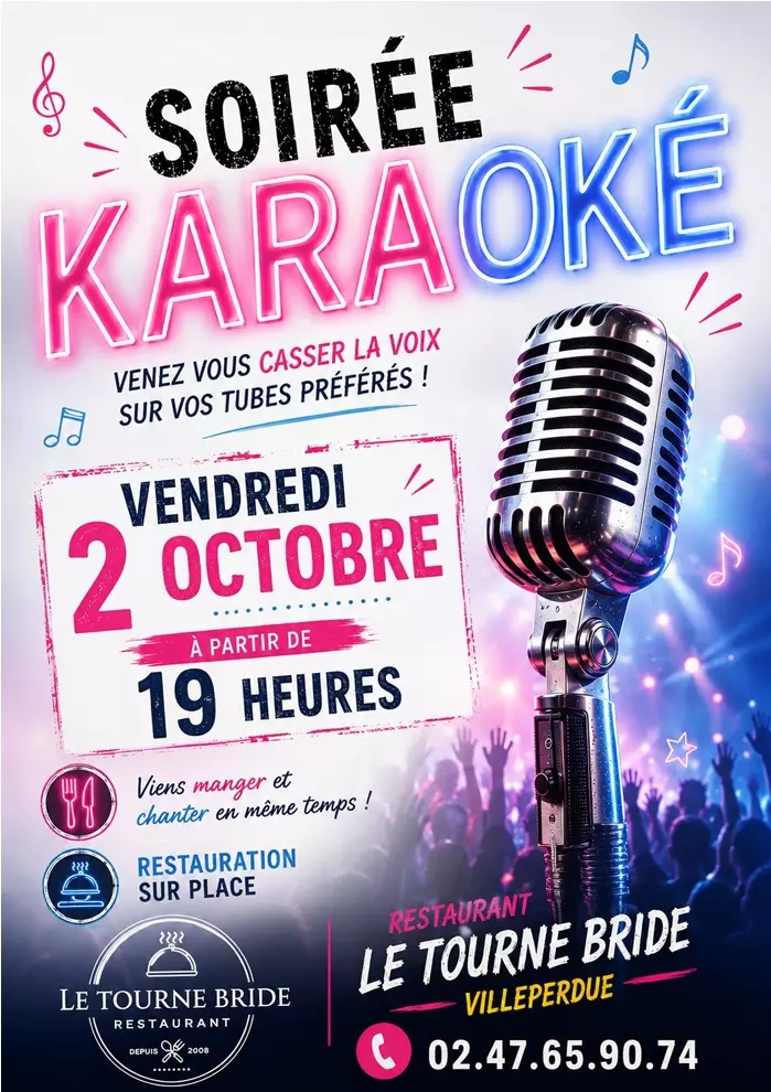 Soirée Karaoké au TOURNE BRIDE