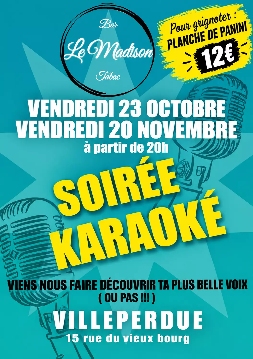 SOIRÉES KARAOKÉ AU MADISON